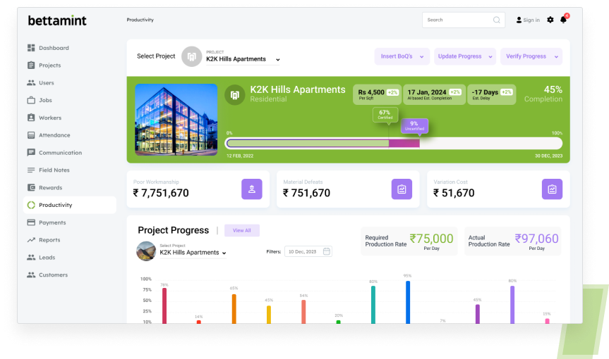 Bettamint screenshot